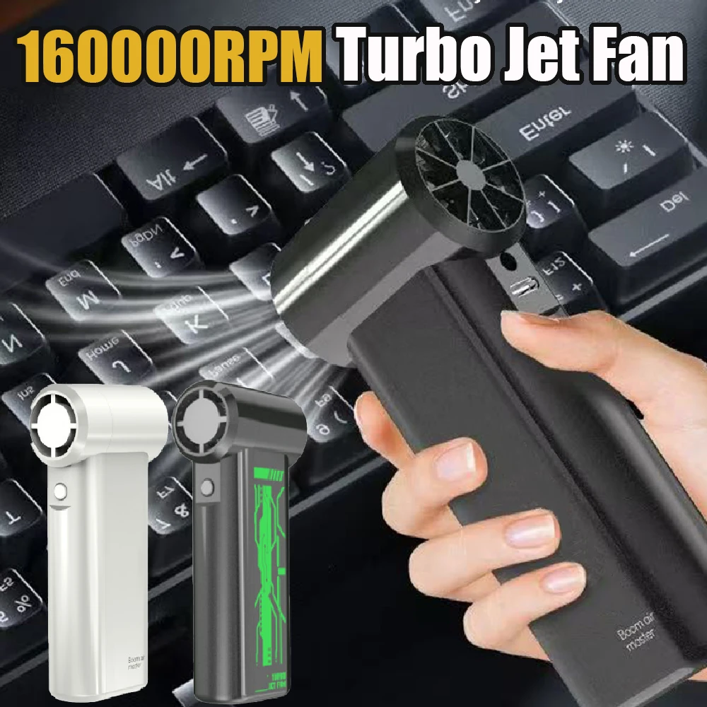 

Бесщеточный турбореактивный вентилятор 160000 об/мин Мощный воздуходувка с 4 скоростями Регулируемая турбореактивная вентилятор Высокоскоростной турбовентилятор 10000 мАч