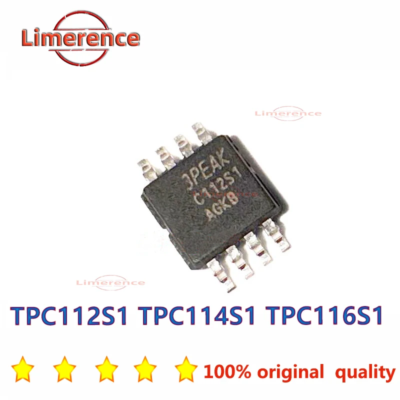 10PCS TPC112S1-VR TPC114S1-VR  TPC116S1-VR C112S1 C114S1 C116S1 MSOP-8 TPC112S1 TPC114S1 TPC116S1 High  Performance  DACs