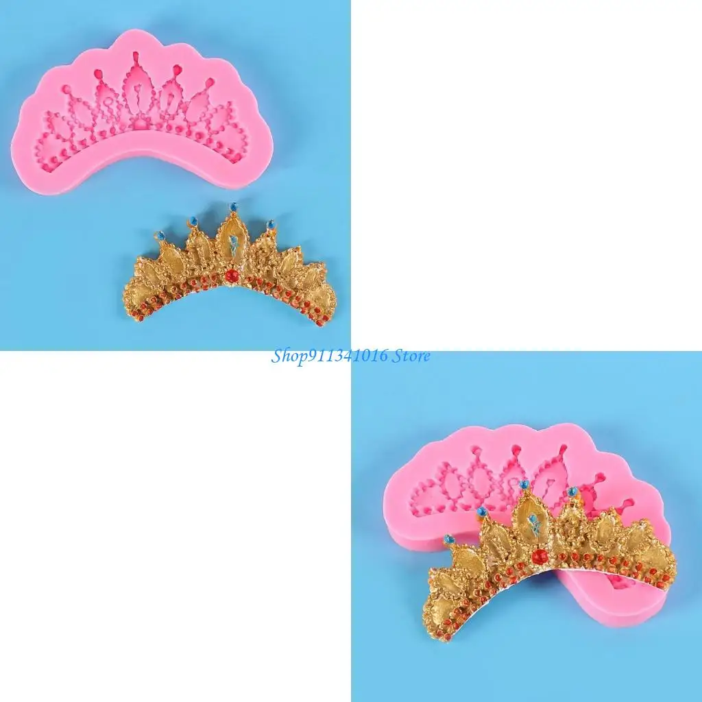

DIY Crown Fondant Mould Silicone Material Crown Silicone Sugarcraft Moulds