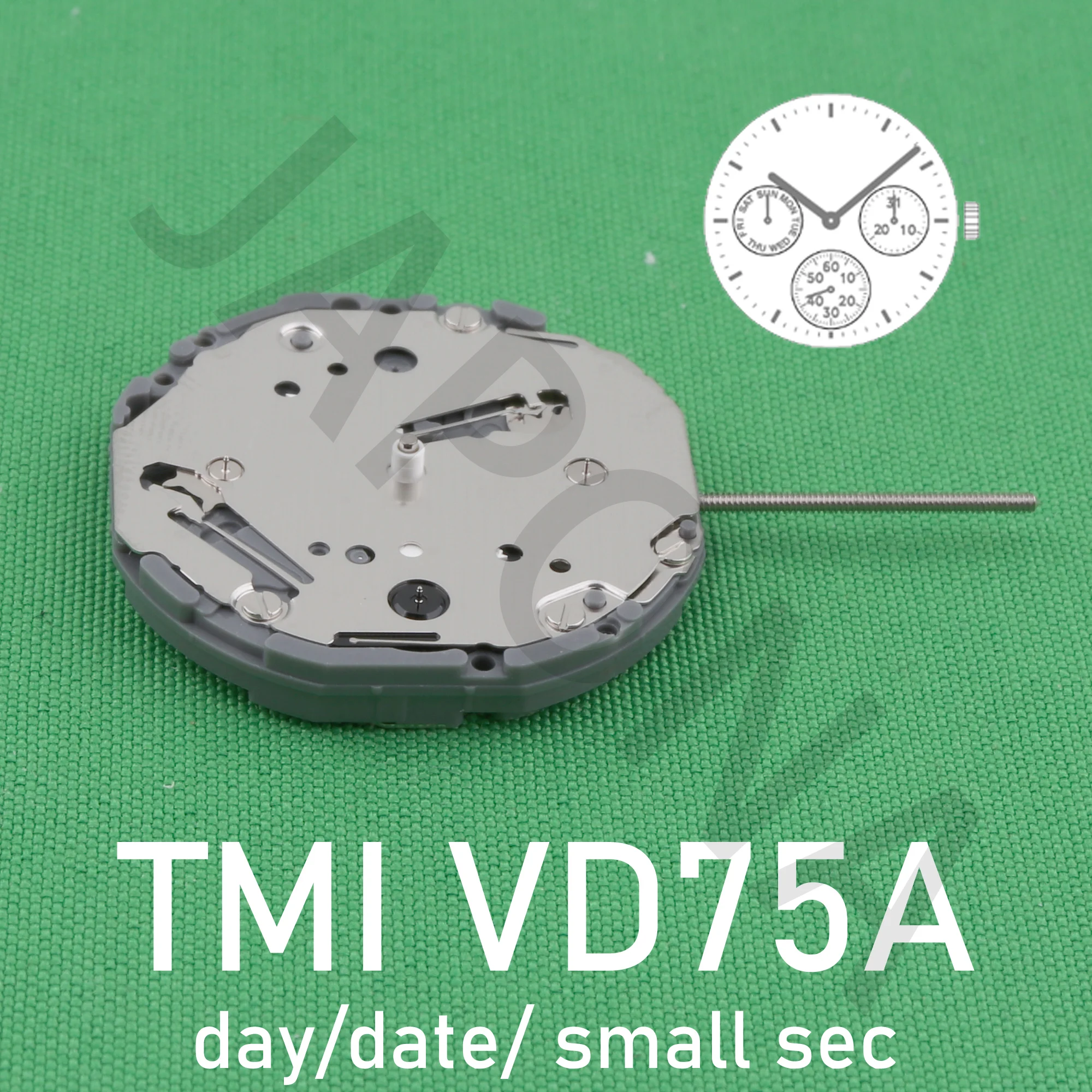 vd75 movement japan tmi VD75A movement Multi-eye (day, date, small sec)
