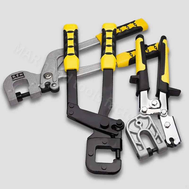 Alloy Steel Keel Clamp Pliers Rivet-free Metal Crimper Joiner Forceps Handle Fastening Non-Slip Punching Pliers Metal Keel Clip