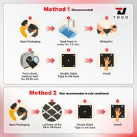 TOUO Acoustic Foam Fireproof Soundproofing Sponge 6/12/24/48 Pcs Egg Crate Soundproof Foam Studio Home Sound-absorbing 6