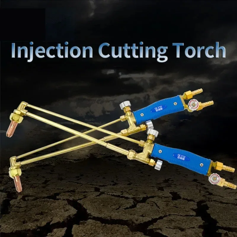 Suitable for Oxy Propane Cutting Torch G01-30/100 with Copper Nozzle, Heavy Duty Welding Tool for Thick Metal Injection