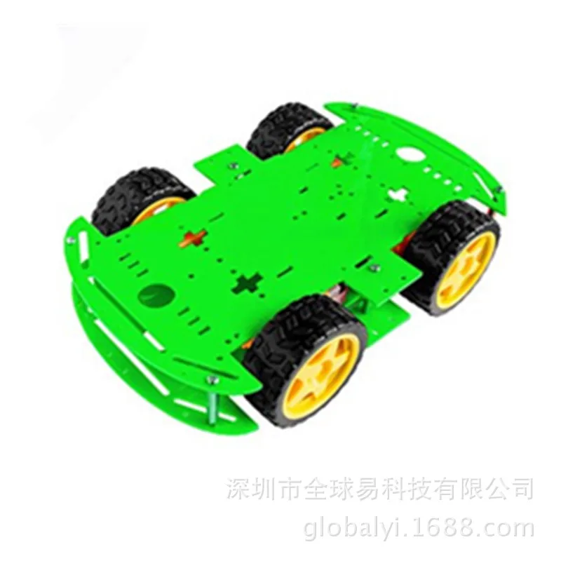 Picture 5: 4WD Smart Robot Car Chassis Kit - Strong Magnetic Motor with Encoder (Dual-Layer/Single-Layer) for Arduino/Raspberry Pi