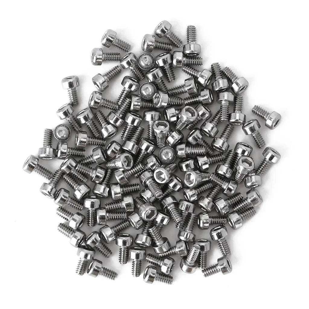 

100Pcs M1.4 Metal Hex Socket Screws Fit 1.0" Wheel Rims for 1/24 RC Car Crawler Axial SCX24 Upgrade Parts