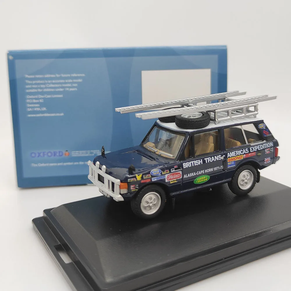 

Diecast OXFORD 1:76 Scale Land Rover Range Rover Trans-America Alloy Car Model Collectible Toy Gift Souvenir Display Ornament