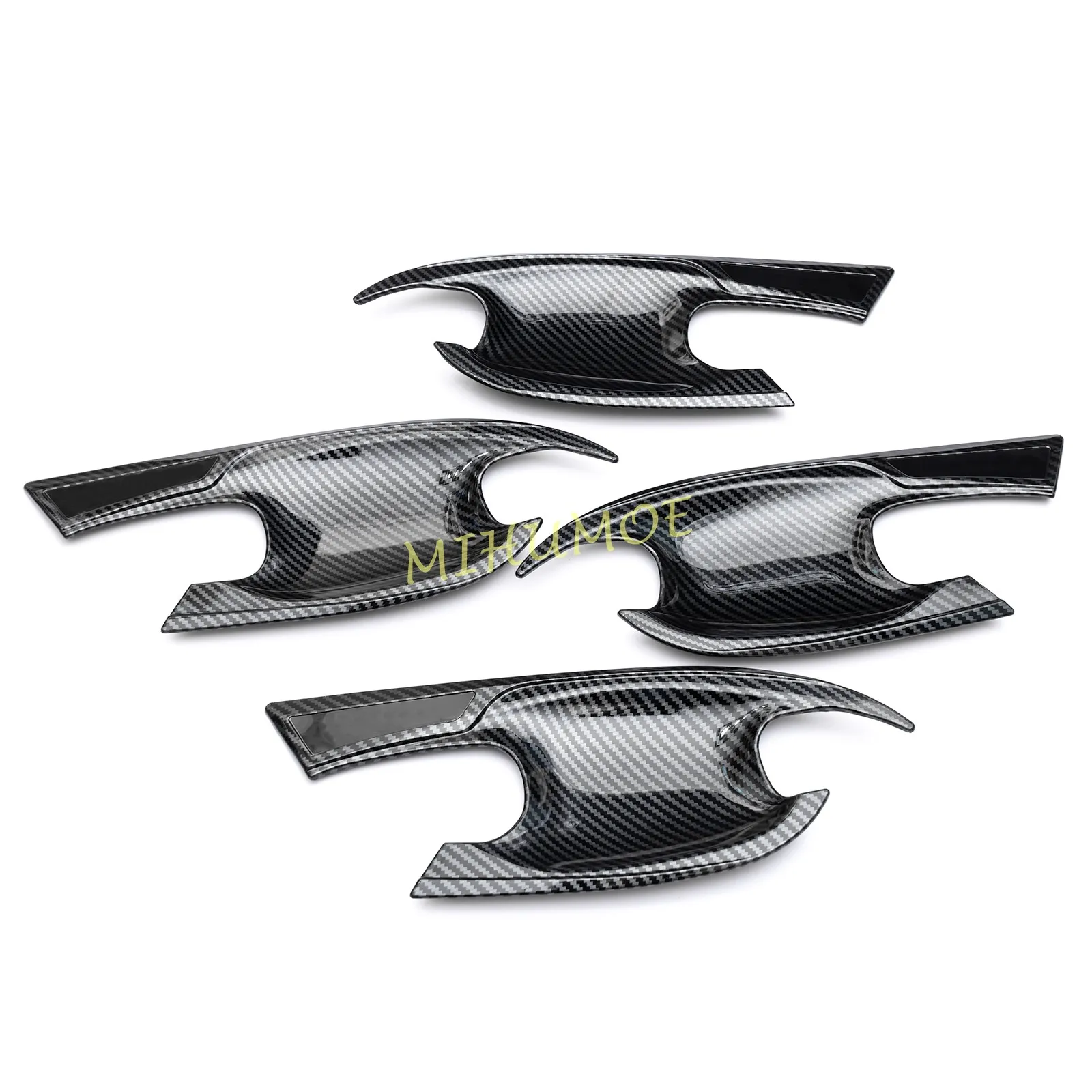 Carbon Fiber Door Handle Bowl Cup Surrounds Stylish Trims For Hyundai Tucson 2021 2022 2023 2024 2025