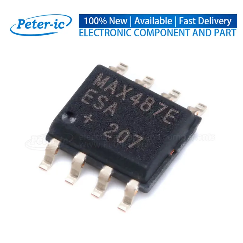 (2pcs) MAX13487EESA+T MAX13487EESA  MAX487E ESA SOIC-8 transceiver RS-485 / RS-422 ICs SOP8 Available Peter-ic