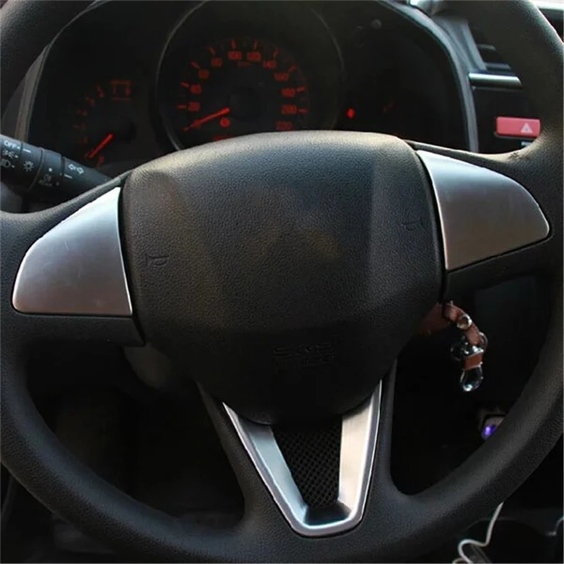 

WELKINRY For Honda Fit Jazz GK 3rd Generation 2014-2020 Car Steering Wheel Cover Trim