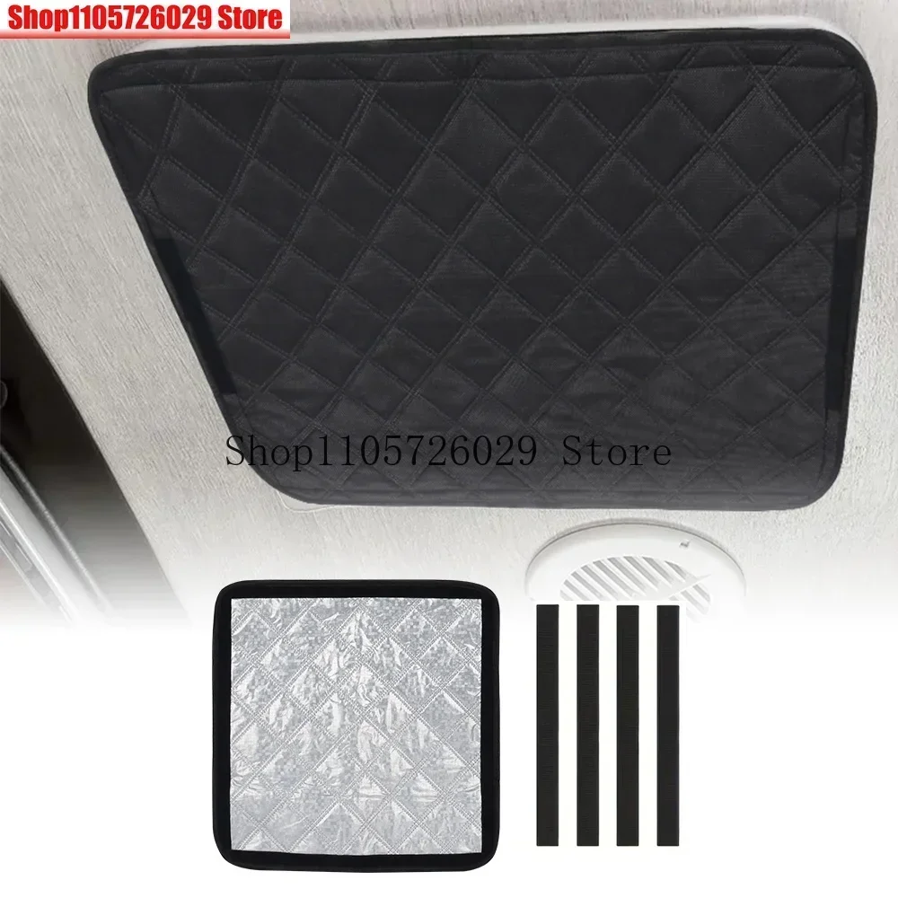 1set Caravan Vent Cover Foldable Insulating Shade Roof Ventilation Heat Reflection 40.64cm for Campers Trailers Camper Motorhome
