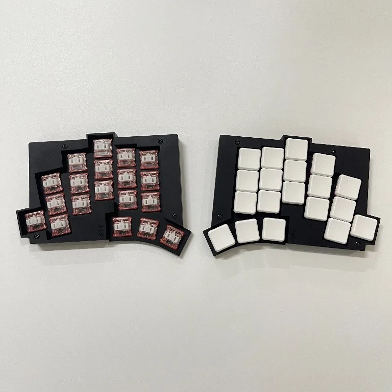 TOTEM Split Keyboard Wireless Bluetooth Dual-mode Teclado Gamer Ergonomic Low Profile Switch Kailh Choc V1 Mechanical Keyboards