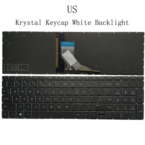 Imagen 2 del producto Teclado retroiluminado ruso/estadounidense/español/láttin para Pavilion 15-CW 15-DR 15-EC 15-CX 15-DK 15-DA 17-BY 17-CA 15-DY 15-CS DW