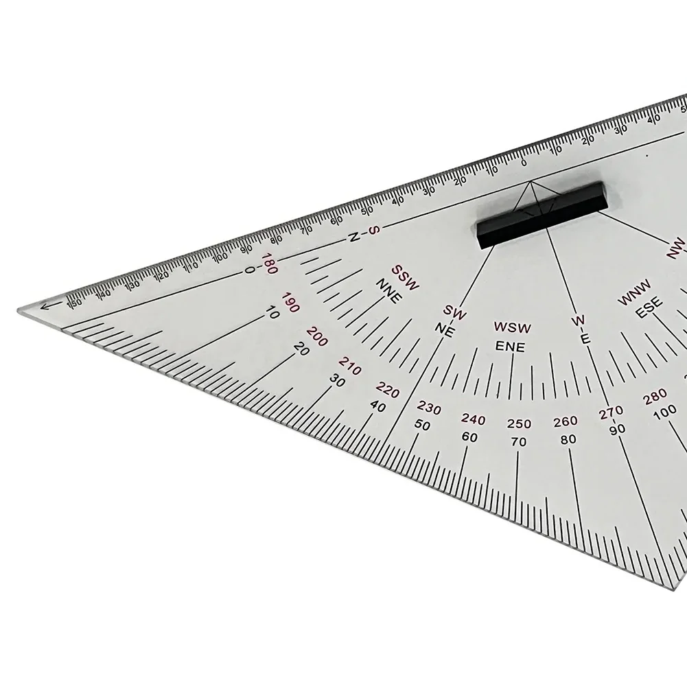 2 Pcs Diagram Drawing Set Squares Suitable For Boats, Yachts, And Ships As A Convenient Tool For Accurately Marking Distances