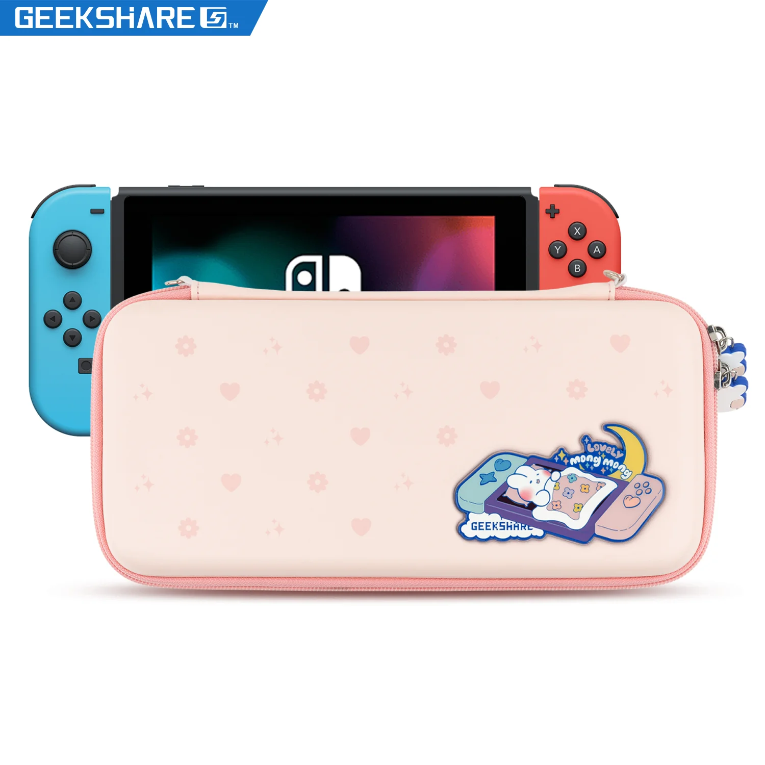 GeekShare Official Nintendo Switch Carrying Case Kawaii Portable Storage Bag For Nintend Switch Oled Game Console and Joy-con