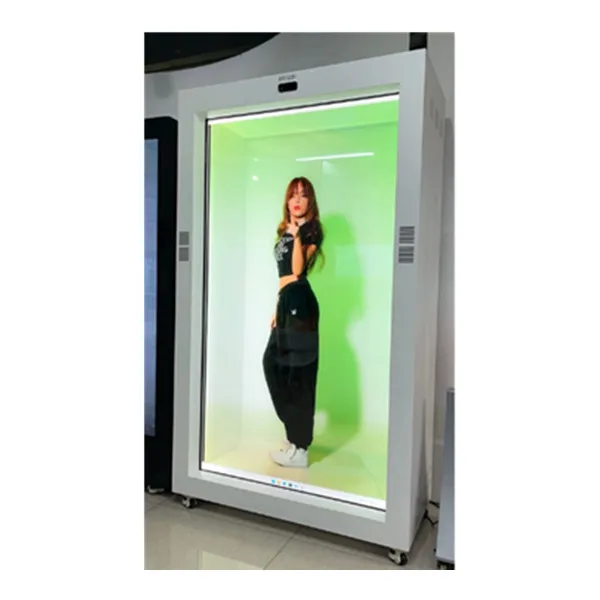 

3D Holographic Vertical LCD Box Transparent Screen Display Cabinet AI Interactive Digital Showcase for Business & Entertainment