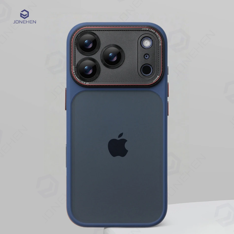 Luxuriöse Hit-Color-Linsen-Matt-Transparent-Hülle für iPhone 18 17 Pro Max 18pro Kamera-Tasten-Hautgefühl Stoßfester Rahmen Panzerhülle