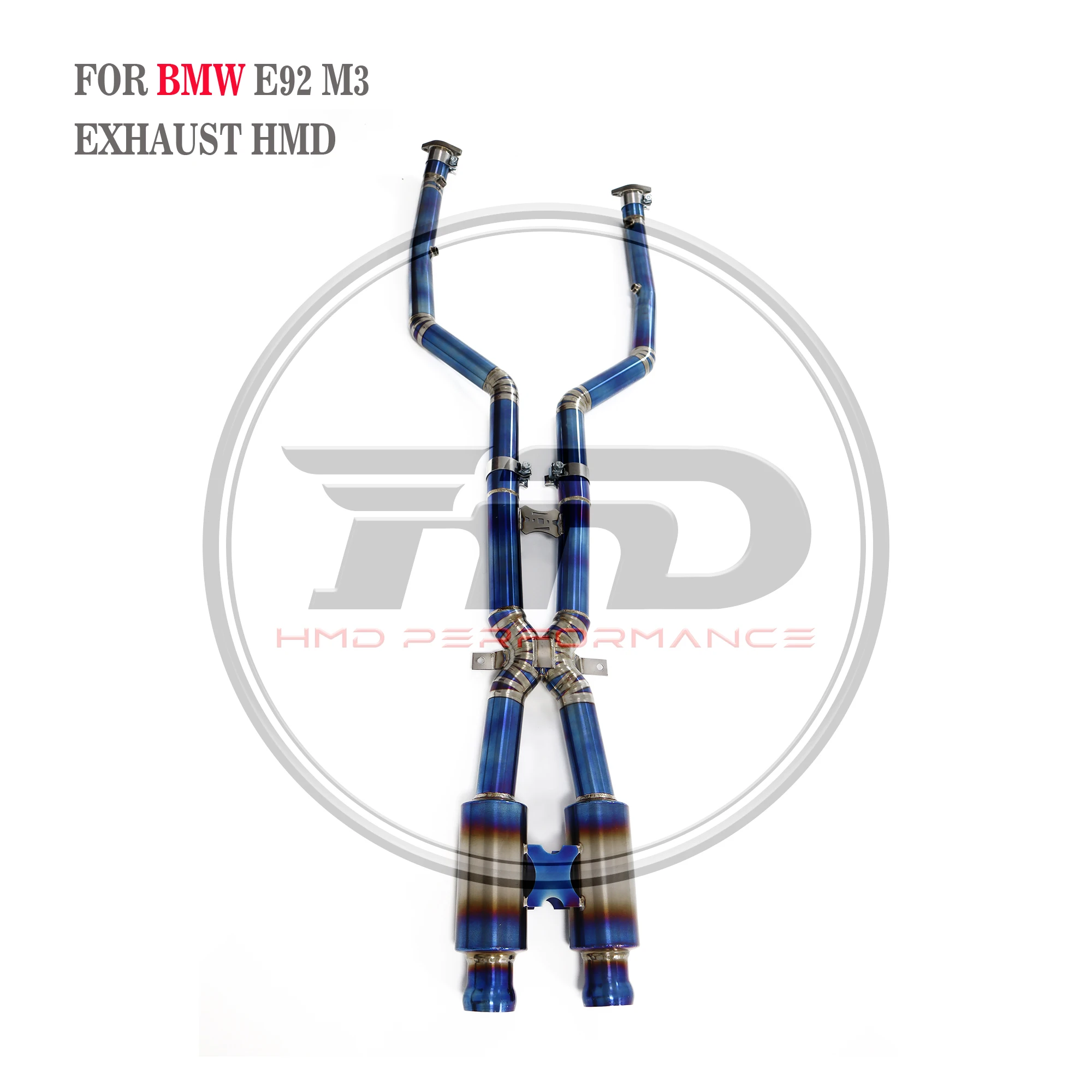 

HMD Titanium Exhaust System Peformance Middle Pipe for BMW E92 M3 Resonator Without Catalyst
