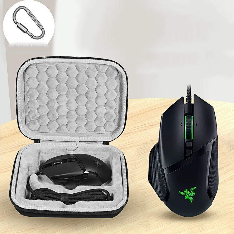 Razer Basilisk V3 RGB 유선 마우스용 EVA 걸이식 마우스 케이스, 하드 보관 가방