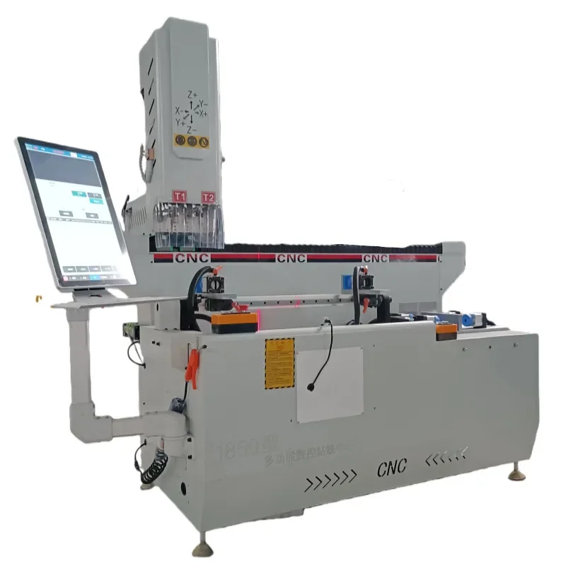 Aluminum doors and windows numerical control drilling and milling machine, large screen numerical control drilling and