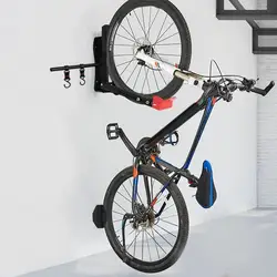 Cycle Wall Rack No-Lifting Swivel Cycle Racks Wall-Mounted Cycle Garage Storage Vertical Cycle Storage Holder Folding With Hooks