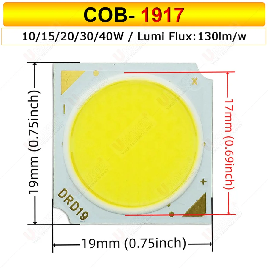 Imagem -05 - Diy Necessidade de Motorista 1311 1920 3w 7w 9w 12w 15w Quente Branco Natural Led Track Light Cob Chip 20w 30w 10 Peças