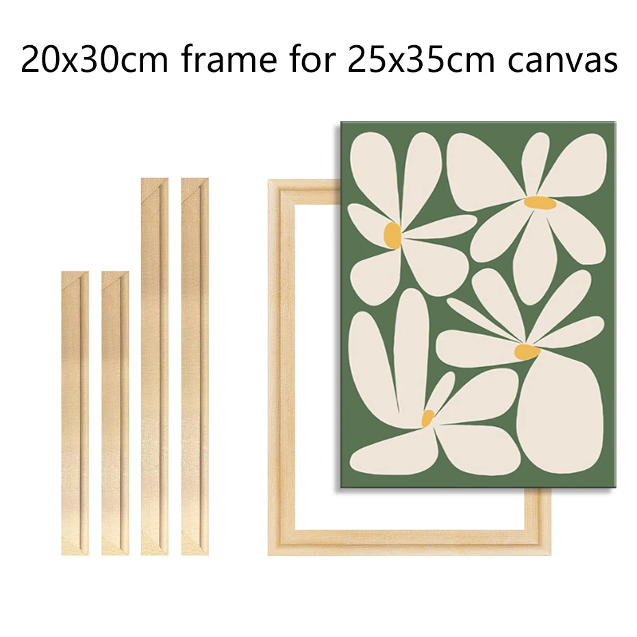 20x30cm Drewniana ramka na obrazy 25x35cm na ścianę Ramka na płótnie Diamentowe malowanie Duży rozmiar Obraz Plakat Rama ścienna Sosna
