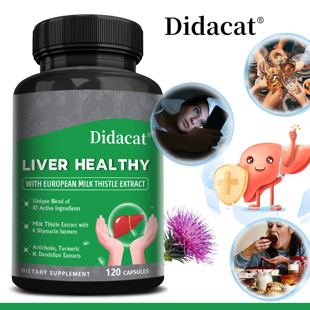 Extracto de alcachofra: contiene cúrcuma y cardo mariano para la salud del hígado, la desintoxicación, la digestión y los beneficios antioxidantes