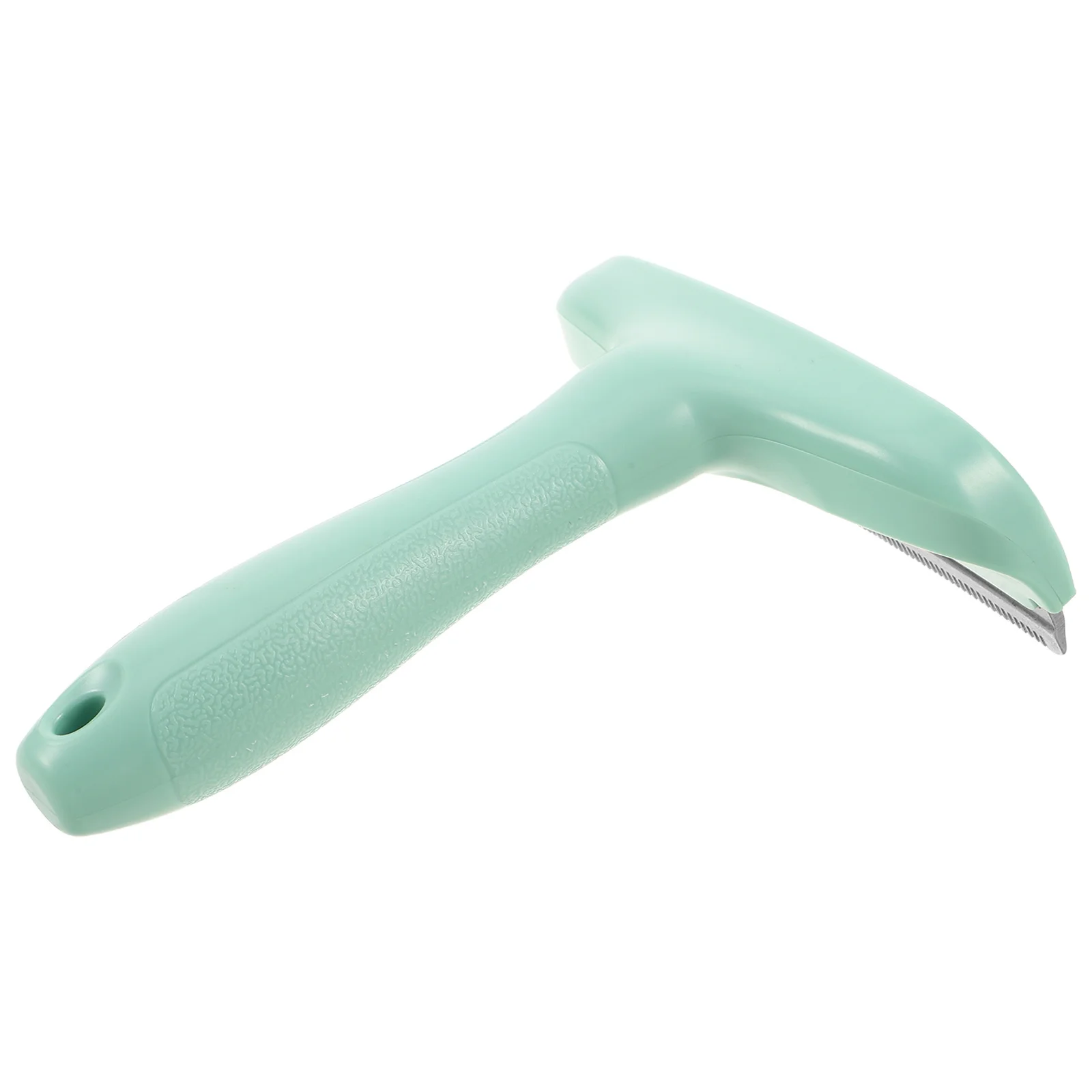 

Cat Dog Deshedding Tool Green Portable Grooming Comb Safe Dematting Brush Efficient Hair Removal Ergonomic Handle Thinning