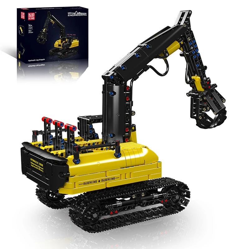 

Mould King 17077 Building Blocks Hydraulic Log Grapple Model MOC Mechanical Crane Toy Multi-Gear Control Pneumatic Parts 866PCS