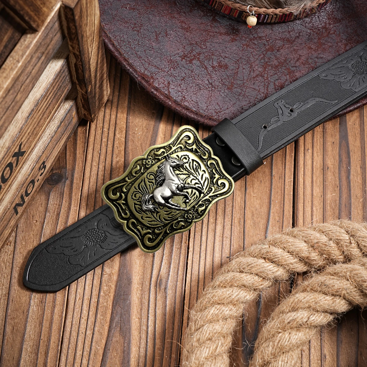 Quality Men's Leather Belt Gol - Vintage Fashion Nz 评论和价格