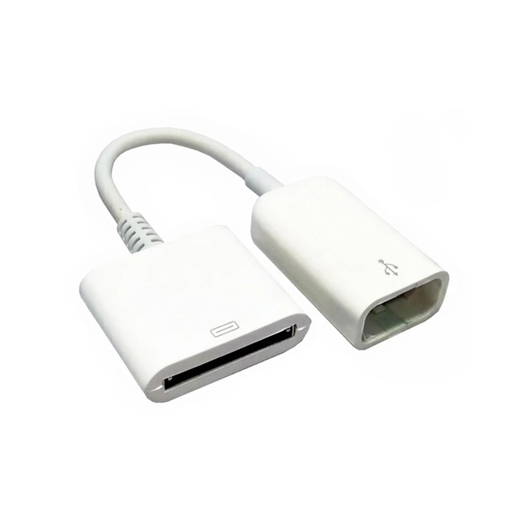 Dock 30pin female to USB female data cable can be connected to USB flash drive keyboard