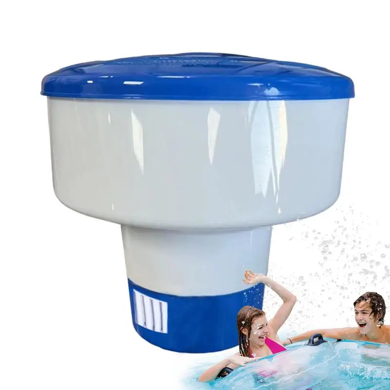 Swimming Pool Floating Chlorine Dispenser with Tablets Water DisinfectionPurifier Automatic Applicator Sterilizer Pool Cleaner