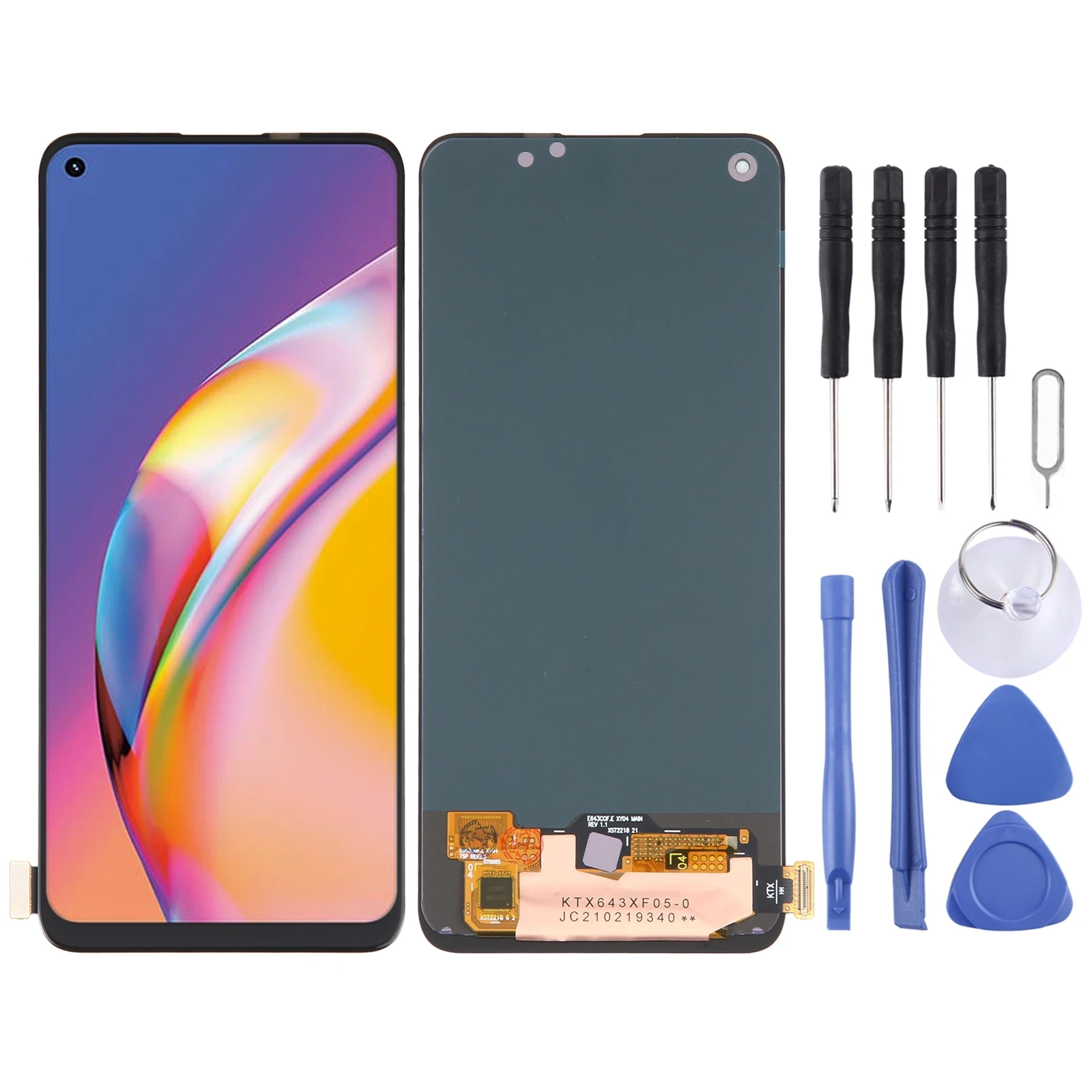 OLED LCD Screen for OPPO Reno4 SE/ Reno5 Z/ Reno6 Z/ Reno5 F/ F19 Pro 4G/ A94 4G/5G/ A95 5G/ Realme 8 Pro 4G/ V15/ X7/ Q2 Pro