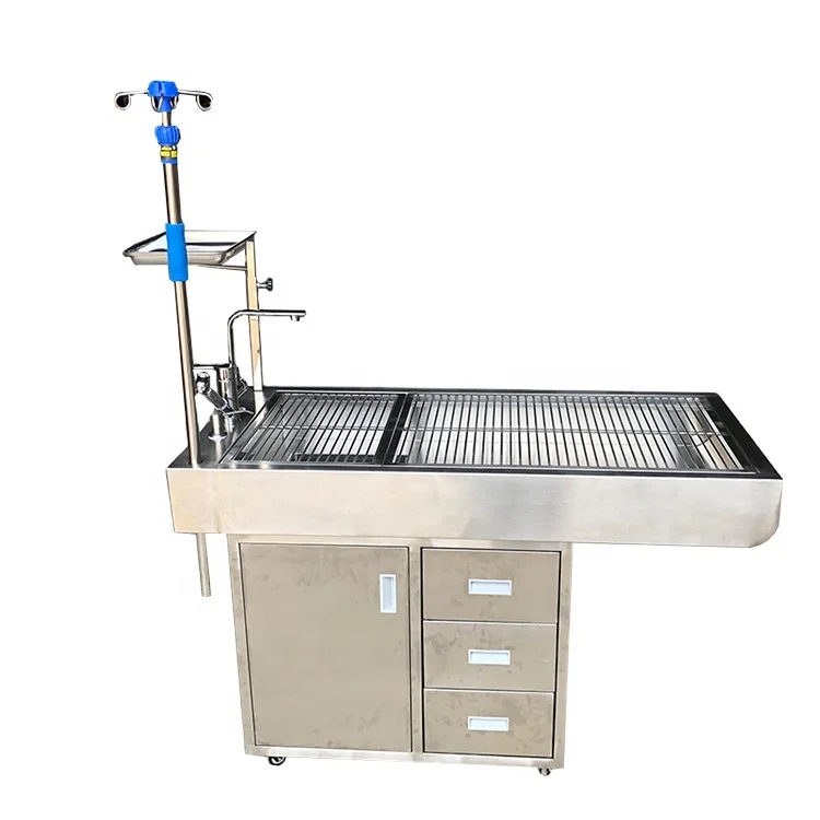 Veterinary medicine high quality pet treatment examination table with in-ject-ion  holder