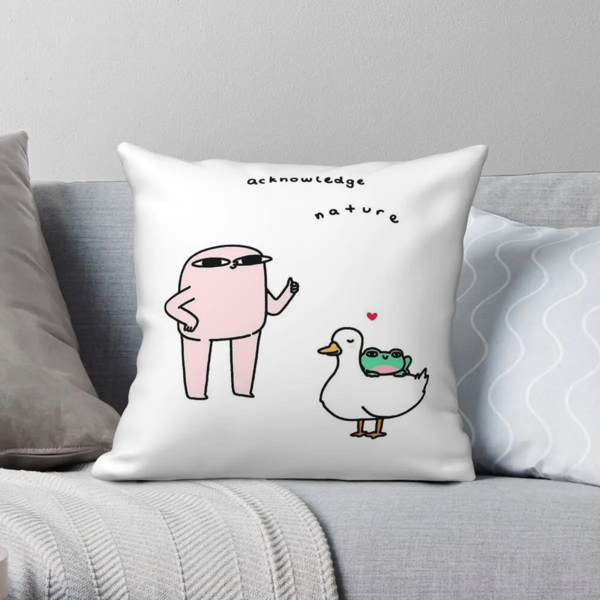 Acknowledge Nature Ketnipz Pillowcase Polyester Linen Velvet Pattern Zip Decorative Throw Pillow Case Sofa Cushion Cover
