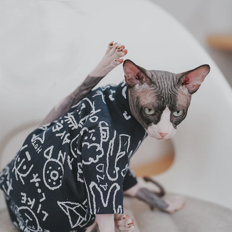 Devon Rex Cat Skirt Pet Supplies Sphynx Cat Sleeveless Cotton Skirt for Sphinx Conis Dress Devon Rex Cats Sphynx Costume Devon