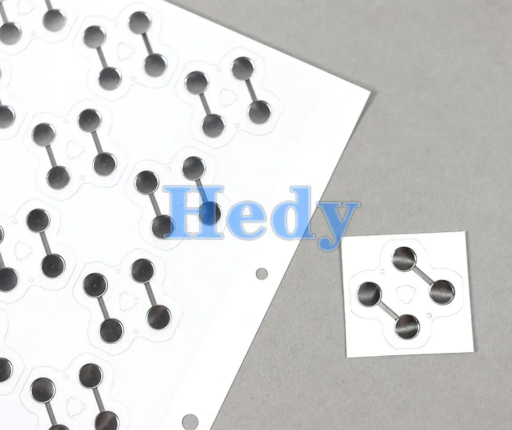 5 peças para novo 3dsxl para novo 3ds xl 2015 versão filme condutor de metal botão abxy placa pcb adesivo de alta qualidade