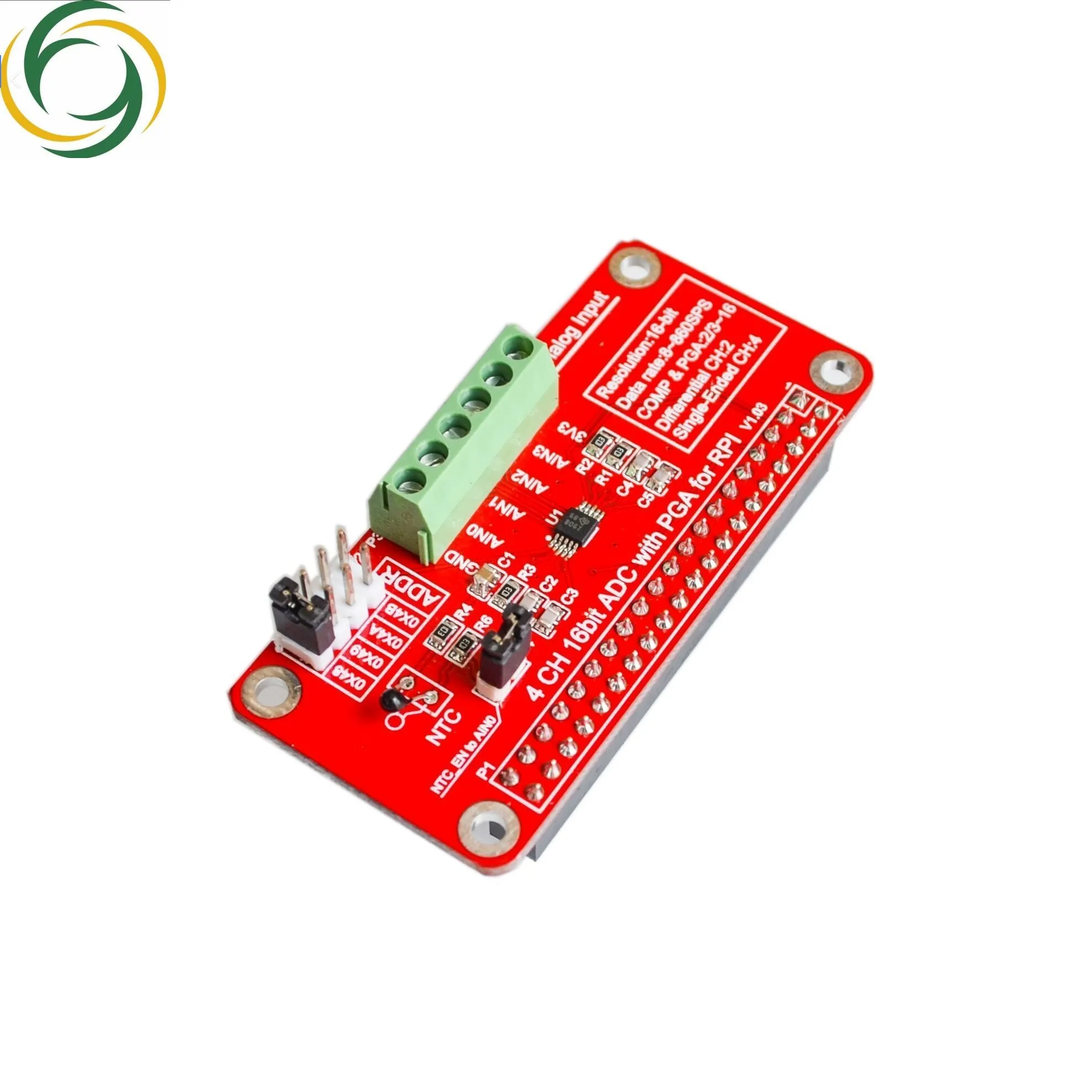 3.3V ADS1115 ADC Module for Raspberry Pi 3/2 / B + Zero I2C RPI ADS1115 ADC Analog To Digital Converter