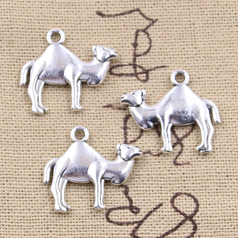 8pcs Charms Desert Camel 19x23mm Antique Silver Color Pendants Making DIY Handmade Tibetan Finding Jewelry