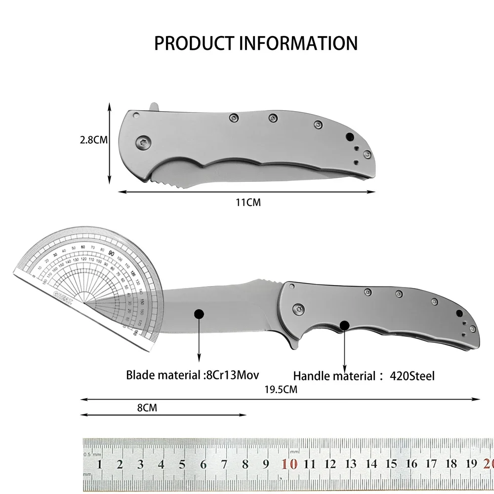 KS 3655 Pocket Folding Knife 8Cr13Mov Blade 420 Steel Handle High Quality Hunting Knife Outdoor Camping Survival Tactical Tools