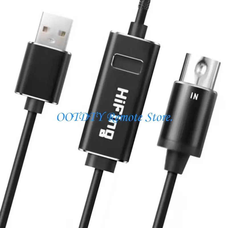  Single/Double 5Pin to USB Cable Converter Replacement for Music Keyboard