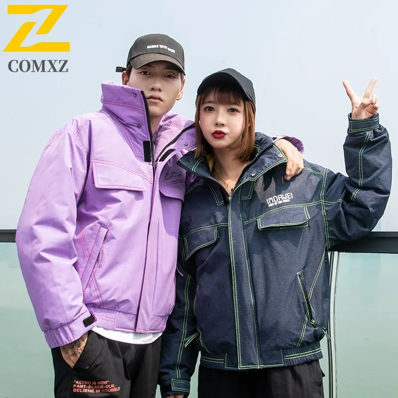 COMXZ Men's Cotton Padded Jacket 2025 Casual Gathering Warm Design Road Trip Down Jacket Daily Wear Lightweight Fit Padding Coat