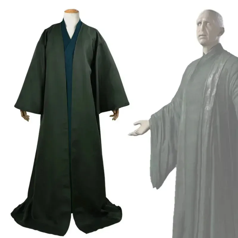 Costume cosplay della scuola di Hogwarts, costume Dumbledore, bacchetta magica, veste, severus Snape, professore, mantello nero, uniforme