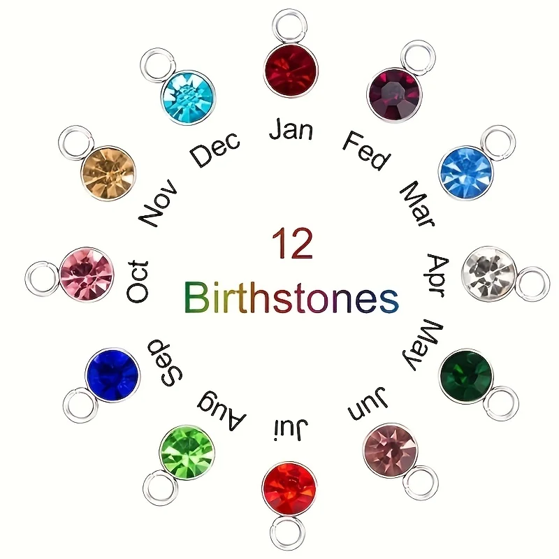 Heart Urn Necklaces for Ashes Angel Wings Cremation Jewelry Keepsake Memorial Pendant for Men Women-with 12 PCS Birthstone