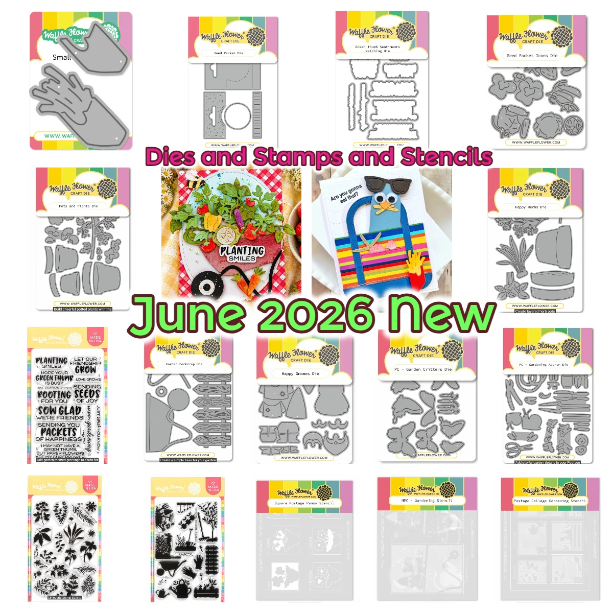 Junio 2026 Nuevo Collage de Estampillas Metálicas para Manualidades, Temática Jardín y Sentimientos de Jardinero, para Álbum de Fotos y Scrapbook DIY