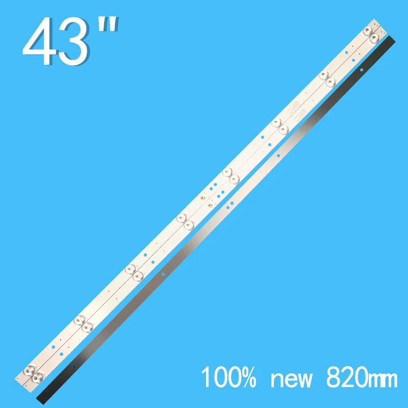 3V 820Mm Led Backlight Strip 8 Lamp Voor Sanyo 43 