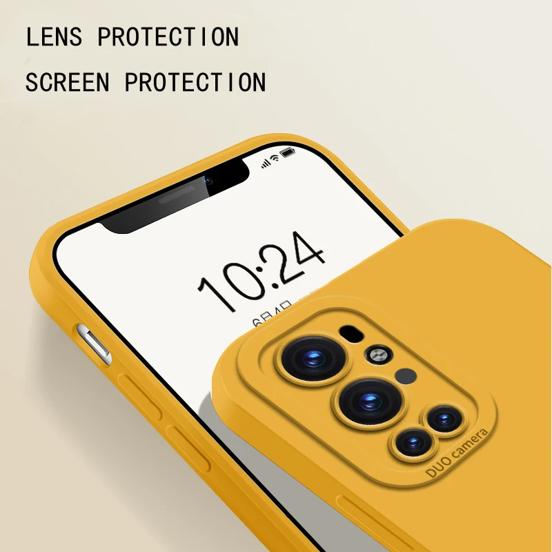 Fashion Lens Protection Liquid Silicone Phone Case for OnePlus 9RT 9R 9 10 Pro 11 12 12R Built-in Fluff Shockproof Soft Cover
