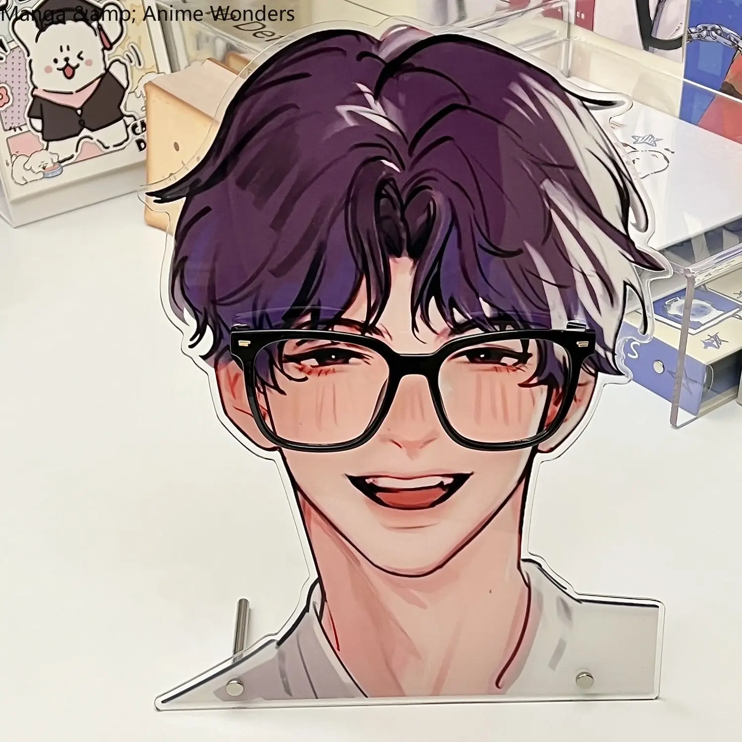 Liefde en Deepspace Rafayel Brilhouder Acryl Stand Model Desktop Ornament Game Anime