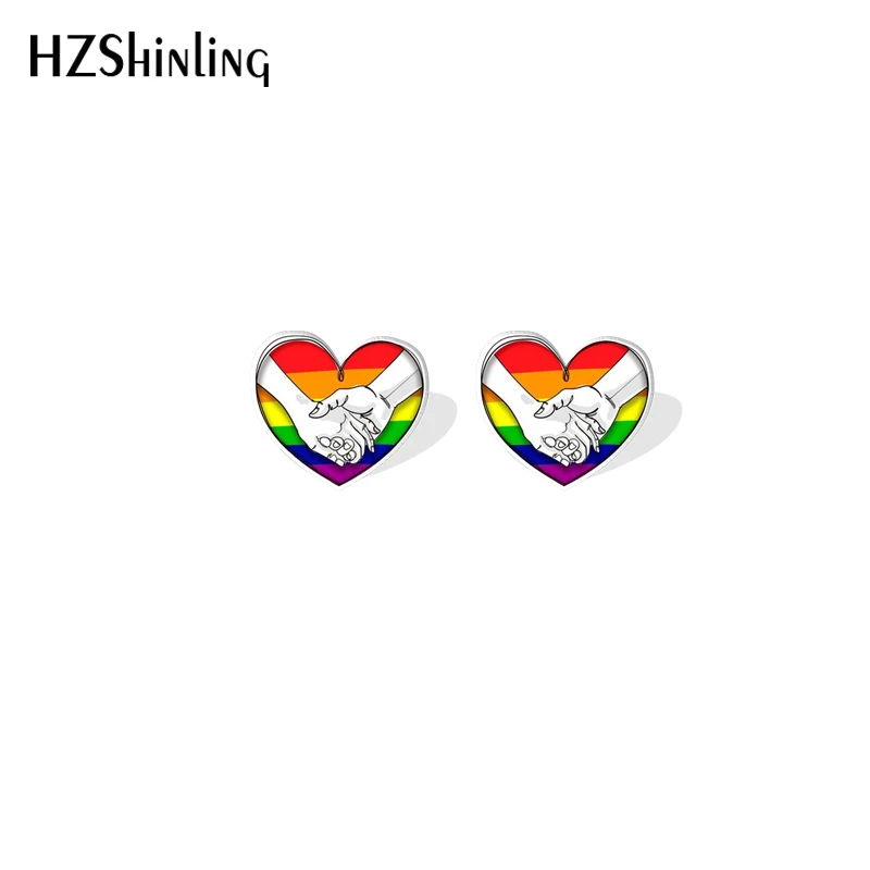 2022 New Gay Pride Butterfly Sheep Love is Love Pattern Acrylic Resin Earrings Epoxy Handmade Jewelry Gifts Friends