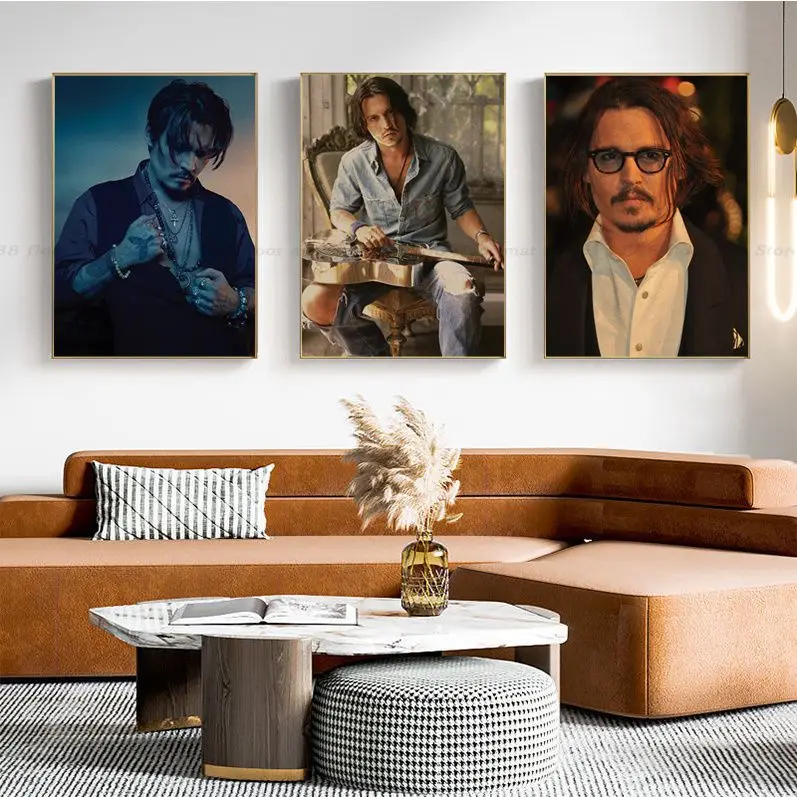 

Johnny Depp Good Quality Prints And Posters HD Quality Wall Art Retro Posters For Home Kawaii Room Decor